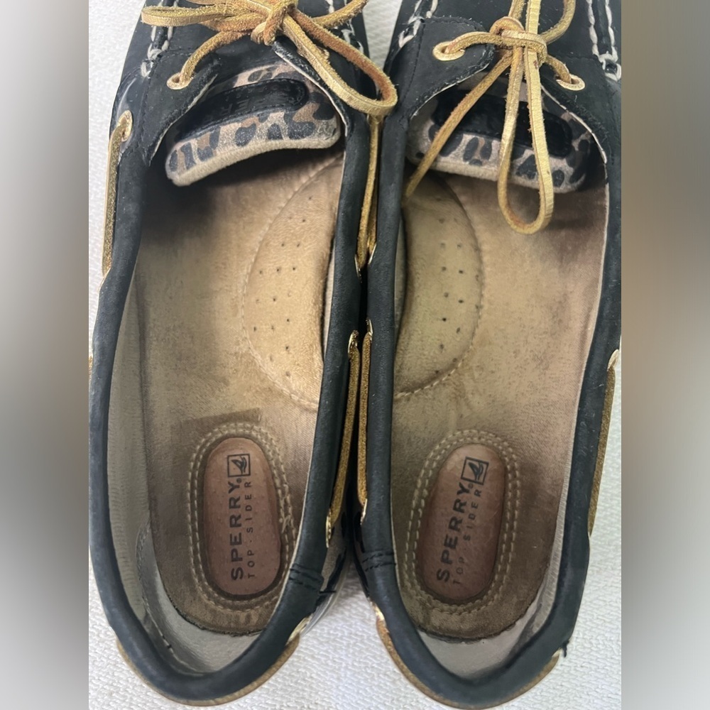 Sperry Women’s loafer black and animal print, 8.5 M - Picture 3 of 10